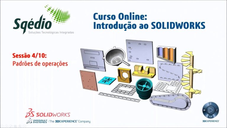 Introdu&ccedil;&atilde;o ao SolidWorks 2018: Curso Online da Sqedio