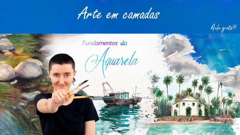 Curso de Aquarela Online Gr&aacute;tis: Aprenda a Pintar Sem Sair de Casa