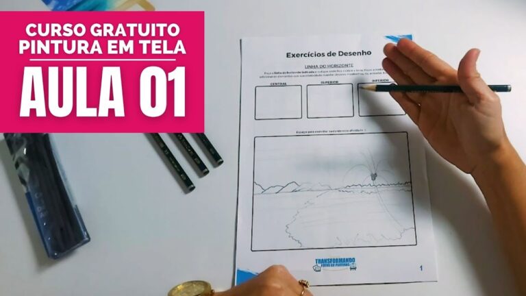 Curso de desenho de obras de arte simplificadas