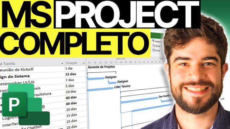 Curso de MS Project: Domine o Software de Gerenciamento de Projetos
