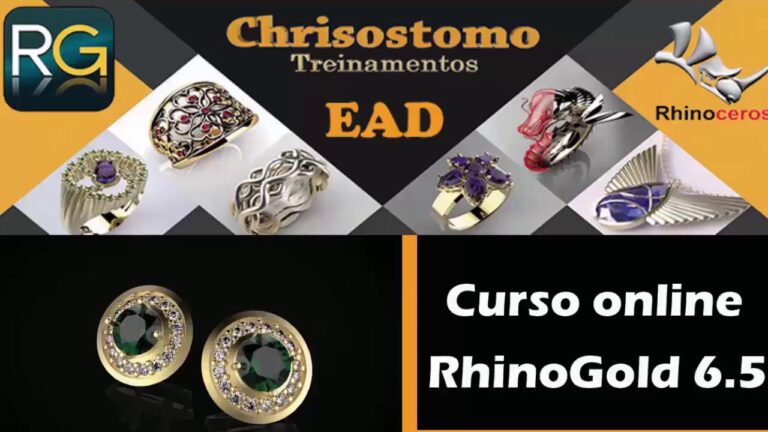 Curso Rhinogold: Domine a Modelagem 3D de Joias