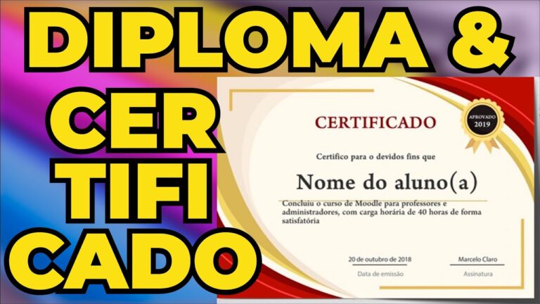 Diplomas Personalizados para Impress&atilde;o em Portugu&ecirc;s